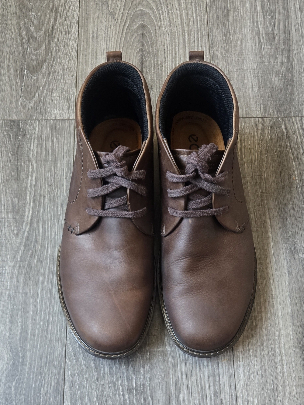 Ecco Men's Brown Leather Chukka Boots